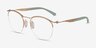 Ray-Ban RB7553 Or rose MétalMontures de lunettes de vue d'EyeBuyDirect, Vue d'Angle