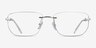 Ray-Ban RB3768V Silver MetalEyeglass Frames from EyeBuyDirect, Front View