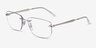 Ray-Ban RB3768V Silver MetalEyeglass Frames from EyeBuyDirect, Angle View
