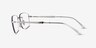 Ray-Ban RB3768V Silver MetalEyeglass Frames from EyeBuyDirect, Side View