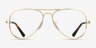 Ray-Ban RB3925V Aviator Max Arista MetalEyeglass Frames from EyeBuyDirect, Front View