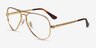Ray-Ban RB3925V Aviator Max Arista MetalEyeglass Frames from EyeBuyDirect, Angle View