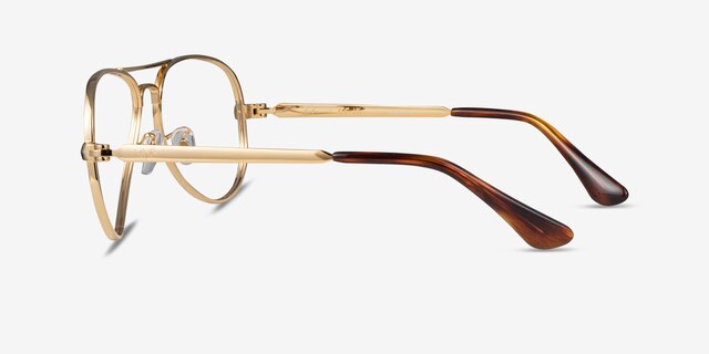 Ray-Ban RB3925V Aviator Max Arista MetalEyeglass Frames from EyeBuyDirect, Side View