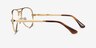 Ray-Ban RB3925V Aviator Max Arista MetalEyeglass Frames from EyeBuyDirect, Side View
