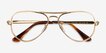 Ray-Ban RB3925V Aviator Max Arista MetalEyeglass Frames from EyeBuyDirect, Closed View