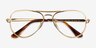 Ray-Ban RB3925V Aviator Max Arista MetalEyeglass Frames from EyeBuyDirect, Closed View