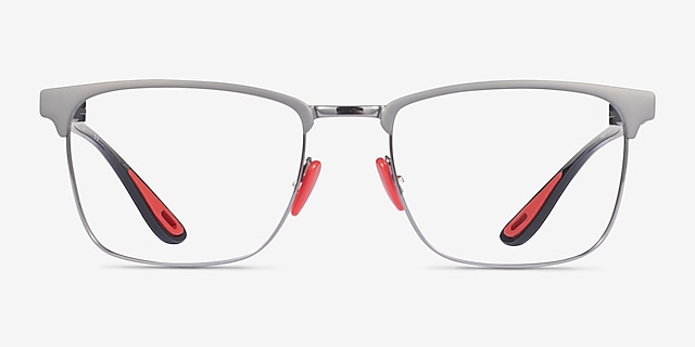 Ray-Ban RB6621M Matte Gunmetal On Gunmetal MetalEyeglass Frames from EyeBuyDirect, Front View