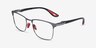 Ray-Ban RB6621M Matte Gunmetal On Gunmetal MetalEyeglass Frames from EyeBuyDirect, Angle View