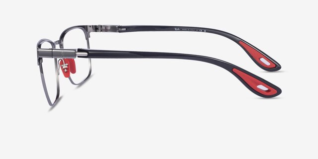 Ray-Ban RB6621M Matte Gunmetal On Gunmetal MetalEyeglass Frames from EyeBuyDirect, Side View