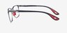 Ray-Ban RB6621M Matte Gunmetal On Gunmetal MetalEyeglass Frames from EyeBuyDirect, Side View