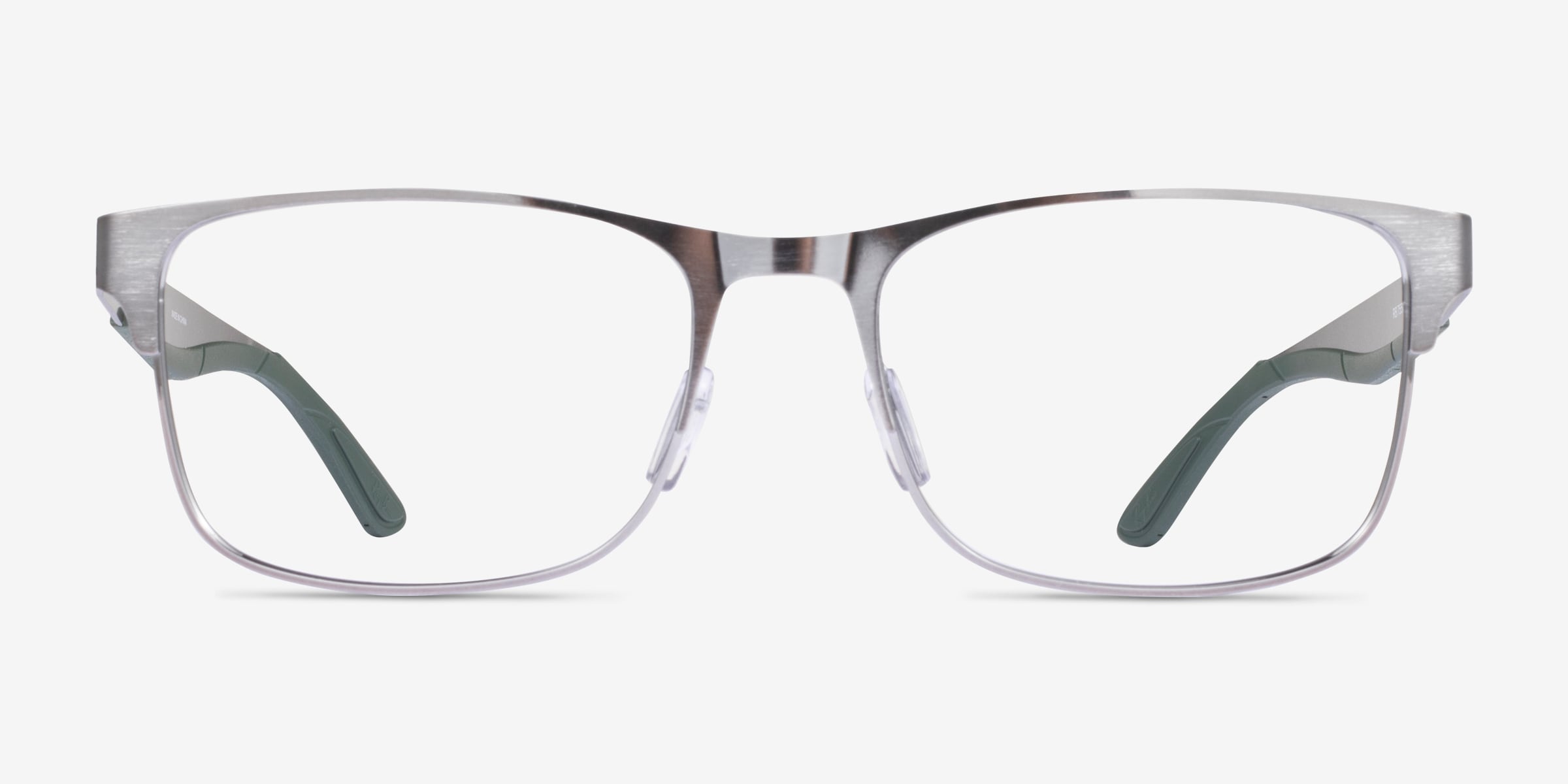 Ray-Ban RB7550 - Rectangle Gunmetal Frame Eyeglasses | Eyebuydirect