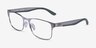 Ray-Ban RB7550 Gunmetal MetalEyeglass Frames from EyeBuyDirect, Angle View