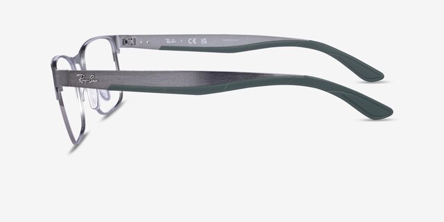 Ray-Ban RB7550 Gunmetal MetalEyeglass Frames from EyeBuyDirect, Side View