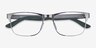 Ray-Ban RB7550 Gunmetal MetalEyeglass Frames from EyeBuyDirect, Closed View