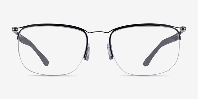 Ray-Ban RB7552 Noir MétalMontures de lunettes de vue d'EyeBuyDirect, Vue de Face