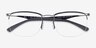 Ray-Ban RB7552 Black MetalEyeglass Frames from EyeBuyDirect, Closed View