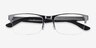 Ray-Ban RB7551 Gunmetal MétalMontures de lunettes de vue d'EyeBuyDirect, Vue Rapprochée