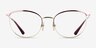Vogue Eyewear VO4208 Purple Gold MetalEyeglass Frames from EyeBuyDirect, Front View