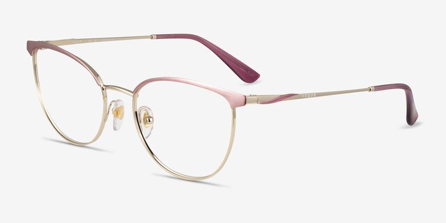 Vogue Eyewear VO4208 Purple Gold MetalEyeglass Frames from EyeBuyDirect, Angle View