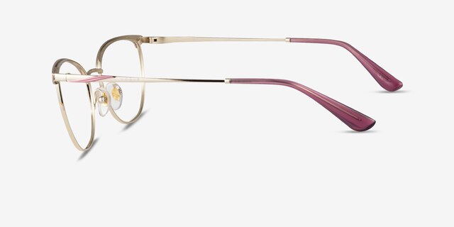 Vogue Eyewear VO4208 Purple Gold MetalEyeglass Frames from EyeBuyDirect, Side View