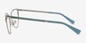 Vogue Eyewear VO4250 Blue Silver MetalEyeglass Frames from EyeBuyDirect, Side View