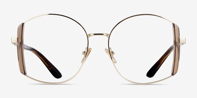 Vogue Eyewear VO4269 Pale Gold Brown MetalEyeglass Frames from EyeBuyDirect, Front View