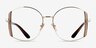Vogue Eyewear VO4269 Pale Gold Brown MetalEyeglass Frames from EyeBuyDirect, Front View