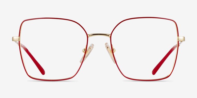 Vogue Eyewear VO4274 Red Gold MetalEyeglass Frames from EyeBuyDirect, Front View