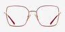 Vogue Eyewear VO4274 Red Gold MetalEyeglass Frames from EyeBuyDirect, Front View