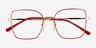 Vogue Eyewear VO4274 Red Gold MetalEyeglass Frames from EyeBuyDirect, Closed View