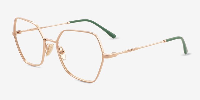 Vogue Eyewear VO4281 Rose Gold MetalEyeglass Frames from EyeBuyDirect, Angle View