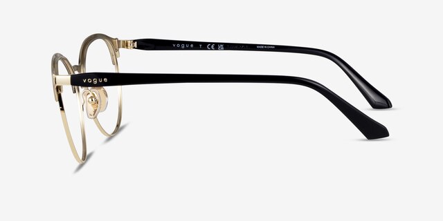 Vogue Eyewear VO4305 Black Gold MétalMontures de lunettes de vue d'EyeBuyDirect, Vue de Côté