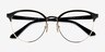 Vogue Eyewear VO4305 Black Gold MétalMontures de lunettes de vue d'EyeBuyDirect, Vue Rapprochée
