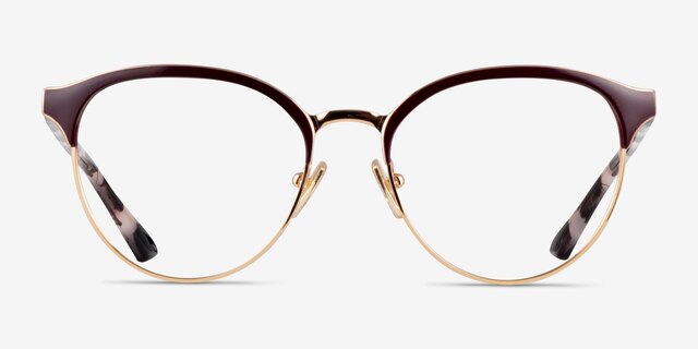 Vogue Eyewear VO4305 Purple Rose Gold MetalEyeglass Frames from EyeBuyDirect, Front View