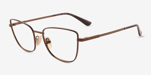 Vogue Eyewear VO4307 Bronze MetalEyeglass Frames from EyeBuyDirect, Angle View