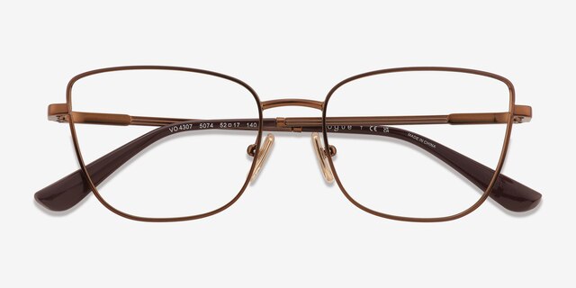 Vogue Eyewear VO4307 Bronze MetalEyeglass Frames from EyeBuyDirect, Closed View