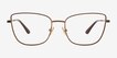 Vogue Eyewear VO4307 Bronze MetalEyeglass Frames from EyeBuyDirect, Front View