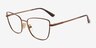 Vogue Eyewear VO4307 Bronze MétalMontures de lunettes de vue d'EyeBuyDirect, Vue d'Angle