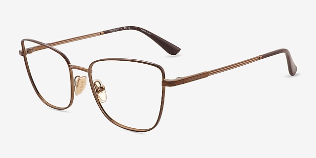 Vogue Eyewear VO4307 Bronze MetalEyeglass Frames from EyeBuyDirect, Angle View