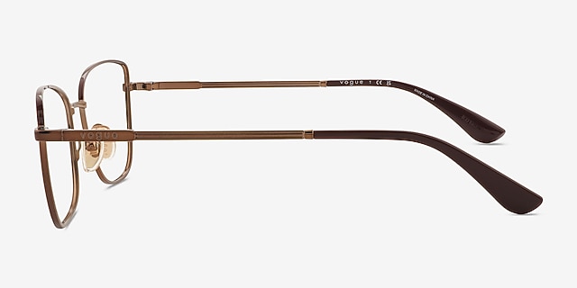 Vogue Eyewear VO4307 Bronze MetalEyeglass Frames from EyeBuyDirect, Side View