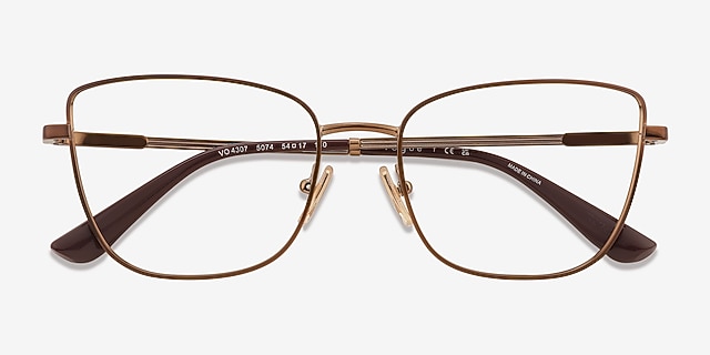 Vogue Eyewear VO4307 Bronze MetalEyeglass Frames from EyeBuyDirect, Closed View