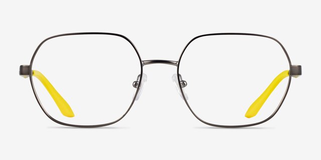 Armani Exchange AX1062 Matte Gunmetal MetalEyeglass Frames from EyeBuyDirect, Front View