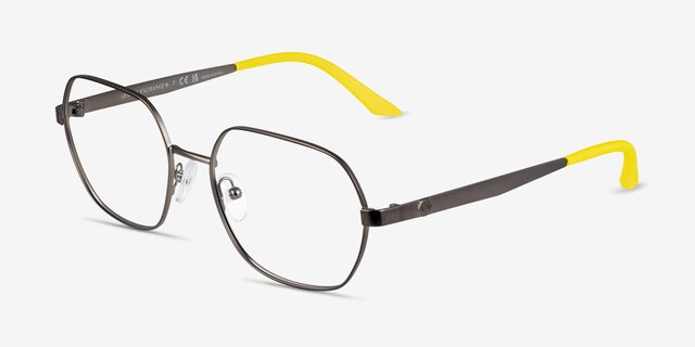 Armani Exchange AX1062 Matte Gunmetal MetalEyeglass Frames from EyeBuyDirect, Angle View