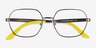 Armani Exchange AX1062 Matte Gunmetal MetalEyeglass Frames from EyeBuyDirect, Closed View