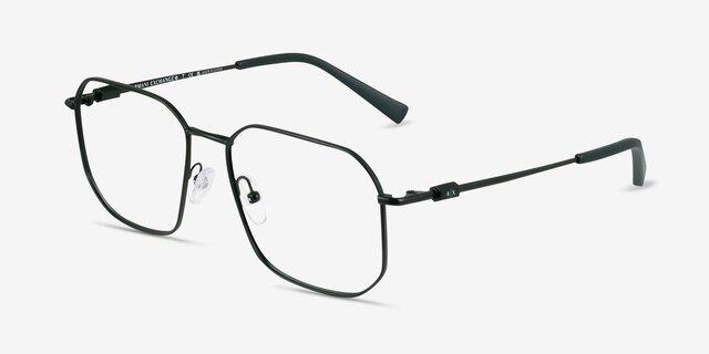 Armani Exchange AX1066 Matte Green MetalEyeglass Frames from EyeBuyDirect, Angle View