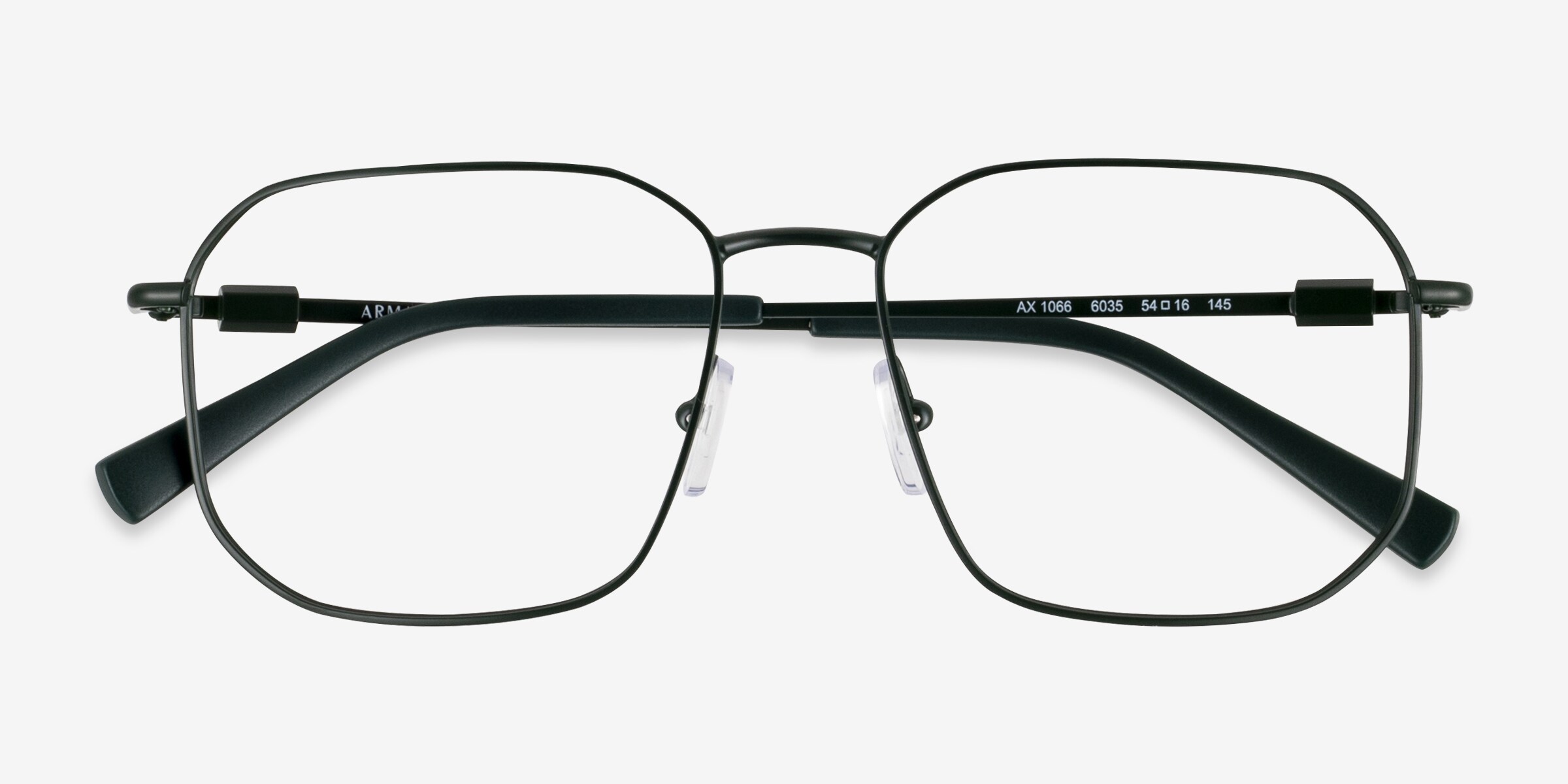 Armani Exchange AX1066 - Geometric Matte Gunmetal Frame Eyeglasses