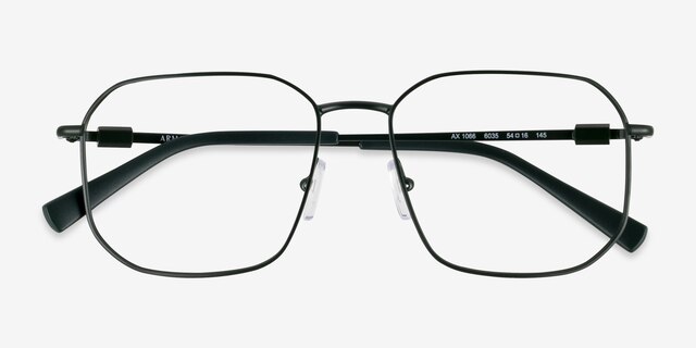 Armani Exchange AX1066 Matte Green MetalEyeglass Frames from EyeBuyDirect, Closed View