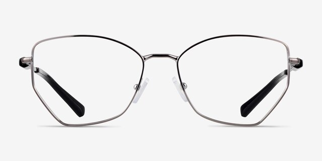 Armani Exchange AX1067 Shiny Gunmetal MetalEyeglass Frames from EyeBuyDirect, Front View