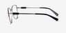 Armani Exchange AX1067 Shiny Gunmetal MetalEyeglass Frames from EyeBuyDirect, Side View