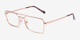 Vogue Eyewear VO4310 Or rose Métal Montures de lunettes de vue d'EyeBuyDirect, Vue d'Angle